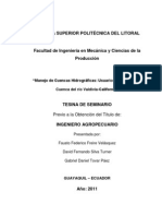 Tesis Manejo de Cuencas Hidrograficas, Usuarios de La Cuenca