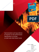 Equivalence and Harmonisation in Reaction-To-fire Performance - April 2012