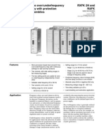 1mrk509009-Ben en Time Over-Underfrequency Relay With Protection Assemblies RXFK 2h Rafk