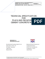 Appendix B - Technical Specification For Plain & Reinforced Concrete Works