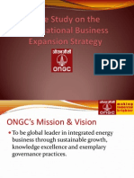 Ongc - International Business Expansion Strategy