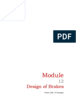 36 Design of Band and Disc Brakes