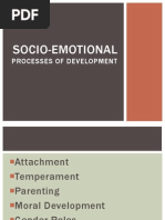 Socio-Emotional Processes of Development