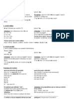 Tableaux de Grammaire