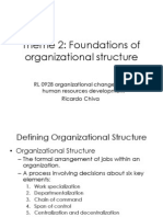 Foundations of Organization Structure