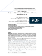 Perbedaan Kadar High Density Lipoprotein (HDL) Pada Penderita Diabetes Melitus Tipe 2 Yang Terkontrol Dan Tidak Terkontrol