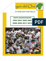 2013 Canyon Del Oro Softball Digital Program