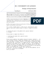 Queen Mary, University of London MTH6116 Design of Experiments