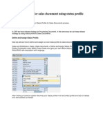 Release Strategy For Sales Document Using Status Profile