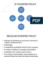 Types of Dividend Policy