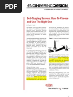 Self-Tapping Screws How To Choose