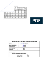 Tabla de Flechado Conductores Autoportantes