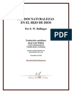 Las Dos Naturalezas en El Hijo de Dios Por E.W. Bullinger