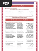 Sidur Corto para Shabbat