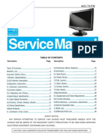 AOC TFT-LCD Color Monitor 731FW Service Manual