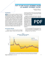 BSR2006a - 01THE IMPACT OF BSP POLICY INTEREST RATES ON MARKET INTEREST RATES1