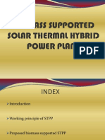 Biomass Supported Solar Thermal Hybrid Power Plant