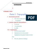 Stage Topographie