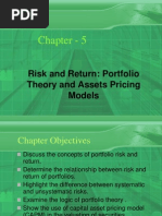 Chapter - 5: Risk and Return: Portfolio Theory and Assets Pricing Models