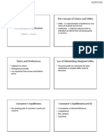 The Concept of Choice and Utility: Chapter 5 - Group 4