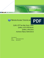 How To Configure VPN Remote Access With OTP 2-Way Factor and Authenex Radius ASAS Server