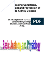 Predisposing Conditions, Management and Prevention of Chronic Kidney Disease