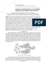 Performance Comparison On Trust Based Power Aware Reliable On Demand Routing Protocol in Mobile Ad Hoc Networks