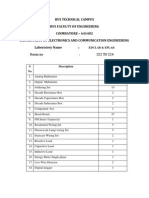 Rvs Technical Campus Rvs Faculty of Engineering COIMBATORE - 641402 Department of Electronics and Communication Engineering Laboratory Name