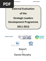 Strategic Leadership Development Programme Evaluation Report