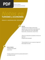 Modelización de Los Flujos Turísticos Hacia La Argentina A Partir de La Determinación Del Tipo de Cambio Real Multilateral Del Turismo (1995-2008)