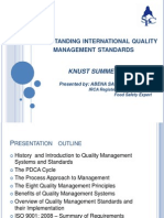 Understanding International Quality Management Standards: Knust Summer School 2