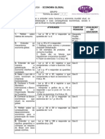 Roteiro - 8ºano - Economia Global