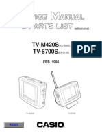 Casio TVC LCD 4,0'' TV-M420S, 8700S Service Manual