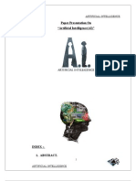 Artificial Intelligence AI Report Mun