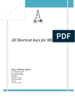 All Shortcut Keys For MS Word