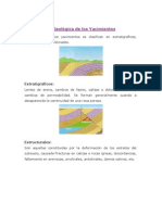 Clasificación Geológica de Los Yacimientos