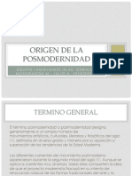 Origen de La Posmodernidad