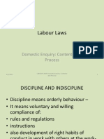 Labour Laws - Domestic Enquiry-Contents and Process