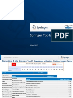 Springer Top Journals: Mars 2013