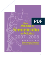 Una Mirada Al Feminicidio en Mexico 2007 A 2008 PDF