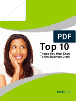 Business Credit Top 10 To Dos