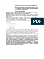 Diseño y Administración de Estrategias para La Comunicación Integral de Marketing