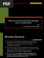 Tipos de Mundo Segun La Literatura