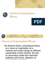 Classical Organization Theory