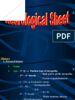 Neurological Sheet