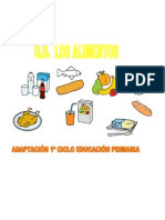 Adaptación 1º CICLO UD LOS ALIMENTOS