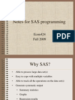 Notes For SAS Programming Fall2009