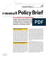 Health Policy Brief: Accountable Care Organizations