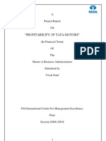 Profitabilty of Tata Motors by Vivek Patel