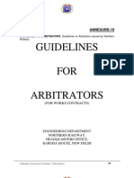 Guidelines FOR Arbitrators: Annexure-19